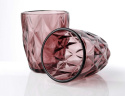 Zestaw 6 szklanek Elise Pink różowe do wody na urodziny