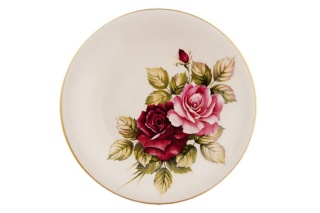 6 CERAMICZNYCH TALERZY DESEROWYCH RÓŻA MIEROSZÓW