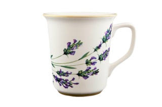 DUŻY KUBEK 450ML LAWENDA MIEROSZÓW CERAMIKA POLSKA