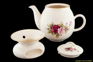 DZBANEK Z PODGRZEWACZEM 1,7 LITRA RÓŻA MIEROSZÓW