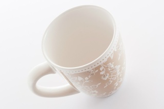 KUBEK CERAMICZNY KWIATY TEA ORNAMENT DO PICIA