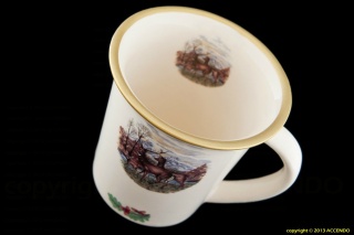 DUŻY KUBEK STADO W LESIE ZWIERZĘTA MIEROSZÓW