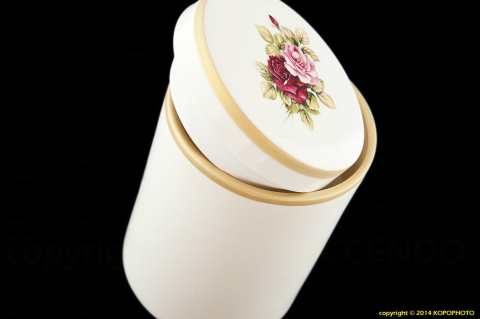 POJEMNIK NA FASOLĘ RÓŻA MIEROSZÓW CERAMICZNY NOWY