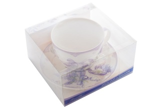 FILIŻANKA DUŻA JUMBO LAWENDA NA PREZENT WALENTYNKI