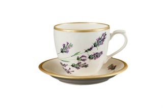 FILIŻANKA SPODEK LAWENDA KOLEKCJA MIEROSZÓW TYTAN