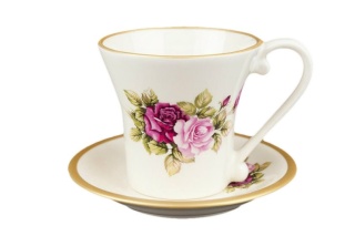 FILIŻANKA SPODEK RÓŻA MIEROSZÓW MAJA CERAMIKA