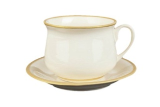 FILIŻANKI SPODEK KREMOWE KOLEKCJA MIEROSZÓW POLSKA