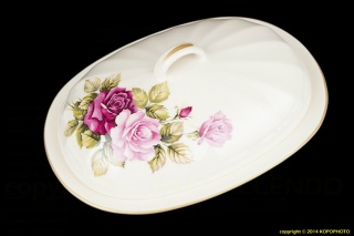 Maselnica róża czerwona Mieroszów polska ceramika