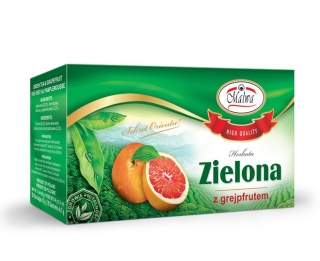 HERBATA ZIELONA Z GREJPFRUTEM 20TB MALWA TEA