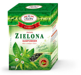 HERBATA ZIELONA GUNPOWDER 100 gram liść MALWA TEA