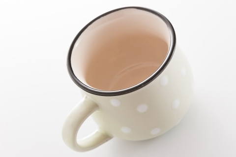 KUBEK BECZUŁKA ZIELONY W KROPKI BANIASTY 230 ML