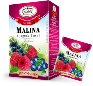 MALWA SUNNY GARDEN HERBATA MALINA Z JAGODĄ I ACAI