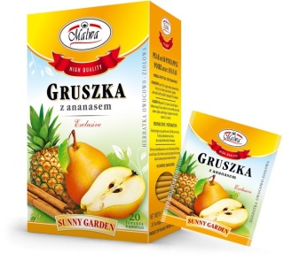 MALWA SUNNY GARDEN HERBATA GRUSZKA Z ANANASEM