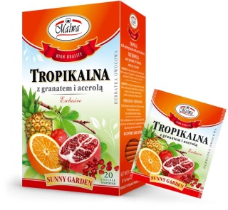 MALWA SUNNY GARDEN HERBATA TROPIKALNA Z GRANATEM