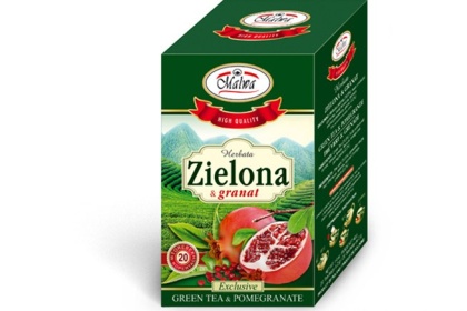 MALWA TEA HERBATA ZIELONA Z GRANATEM 20TB KOPERTY