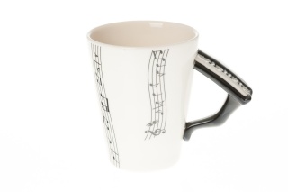 KUBEK PORCELANOWY FORTEPIAN PREZENT DLA MUZYKA