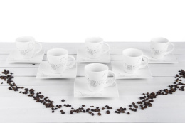 LANOVA 6 FILIŻANEK PORCELANOWYCH QUADRO MOSCATO II GAT.