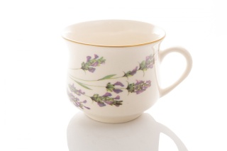 Kubek filiżanka lawenda Mieroszów ceramika babuni