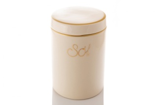 POJEMNIK NA SÓL KREMOWY MIEROSZÓW CERAMICZNY