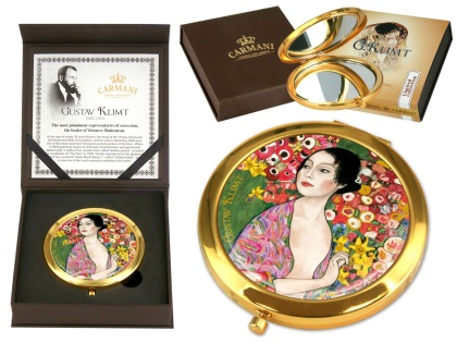 Lusterko ozdobione motywem z obrazu Klimta Tancerka