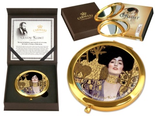 Lusterko ozdobione motywem z obrazu Klimta Judyta