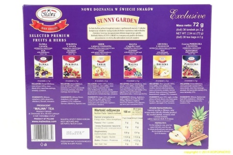 BOMBONIERKA OWOCOWA MALWA HERBATA PREZENT ZESTAW