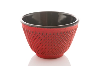 CZARKA ŻELIWNA DO HERBATY CZERWONA DO DZBANKA