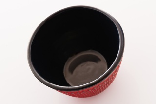 CZARKA ŻELIWNA DO HERBATY CZERWONA DO DZBANKA