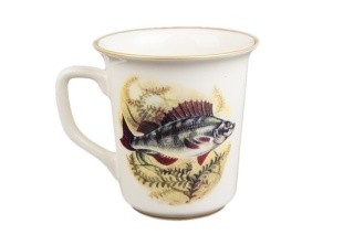 MIEROSZÓW KUBEK OKOŃ DLA WĘDKARZA Z RYBĄ RYBAK