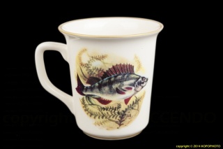 MIEROSZÓW KUBEK OKOŃ DLA WĘDKARZA Z RYBĄ RYBAK