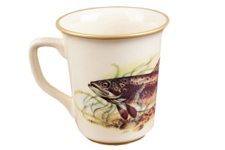 KUBEK PSTRĄG DLA WĘDKARZA Z RYBĄ MIEROSZÓW