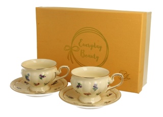 2 filiżanki do espresso w stylu angielskim