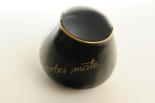 Tykwa do yerba mate w kolorze czarno białym