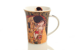 Carmani kubek porcelanowy z obrazem Klimta Pocałunek