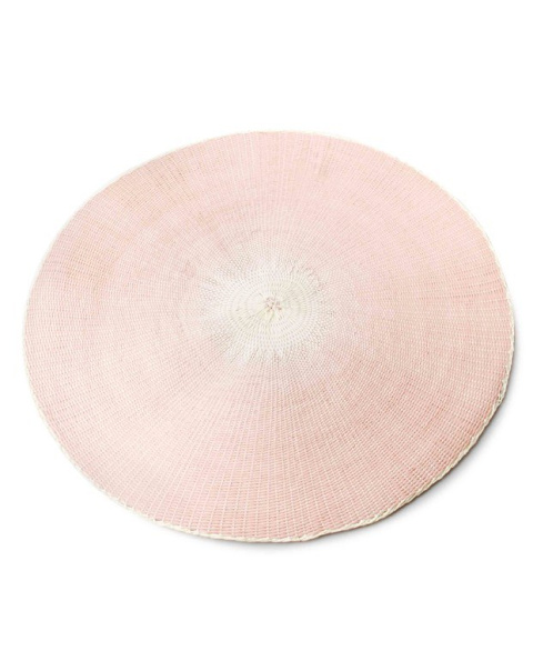 Nowoczesna okrągła mata stołowa różowa 38 cm