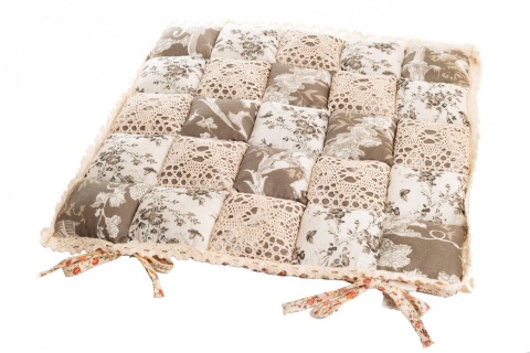 PODUSZKA NA KRZESŁO FOTEL PATCHWORK DEKORACYJNA