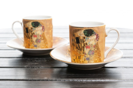 Komplet filiżanek do espresso z motywem Gustava Klimta