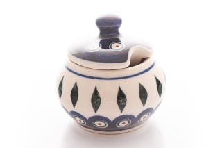 Cukiernica z ceramiki Bolesławiec oryginalny klasyczny wzór