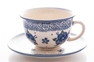 Filiżanka z ceramiki Bolesławiec oryginalny unikalny wzór