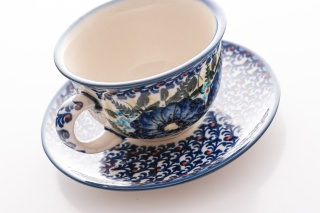 Filiżanka z ceramiki Bolesławiec oryginalny artystyczny wzór