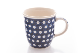 Kubek z ceramiki Bolesławiec oryginalny klasyczny wzór