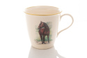 Kubek z motywem konia do herbaty lub kawy z Mieroszowa