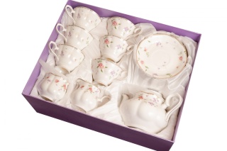 Serwis kawowy idealny na prezent ślubny lub urodzinowy