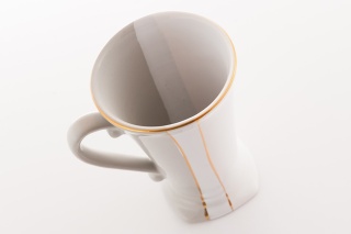 KUBEK Z NÓŻKĄ TRIO MIEROSZÓW CERAMIKA POLSKA