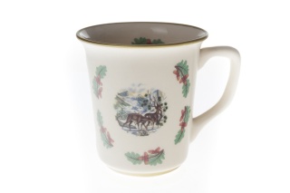 DUŻY KUBEK STADO W LESIE ZWIERZĘTA MIEROSZÓW