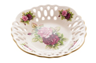 SALATERKA MISKA RÓŻA MIEROSZÓW NA OWOCE AŻUROWA