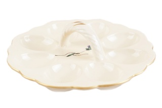 TALERZ NA JAJKA DO JAJEK JAJ CERAMICZNY MIEROSZÓW