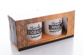 2 kubki porcelanowe idealne na prezent ślubny