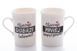 2 kubki porcelanowe idealne na prezent ślubny