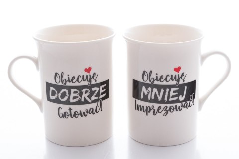 2 kubki porcelanowe idealne na prezent ślubny